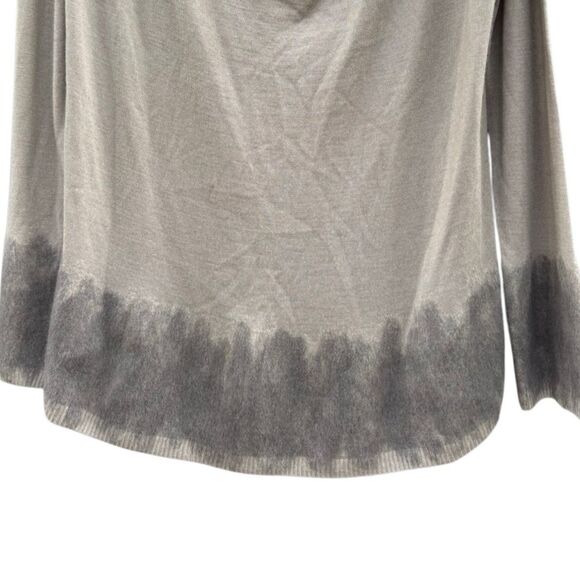 Donna Karan Women's Cashmere Wool Silk Blend Cowl Neck Top Size Large - Picture 3 of 5